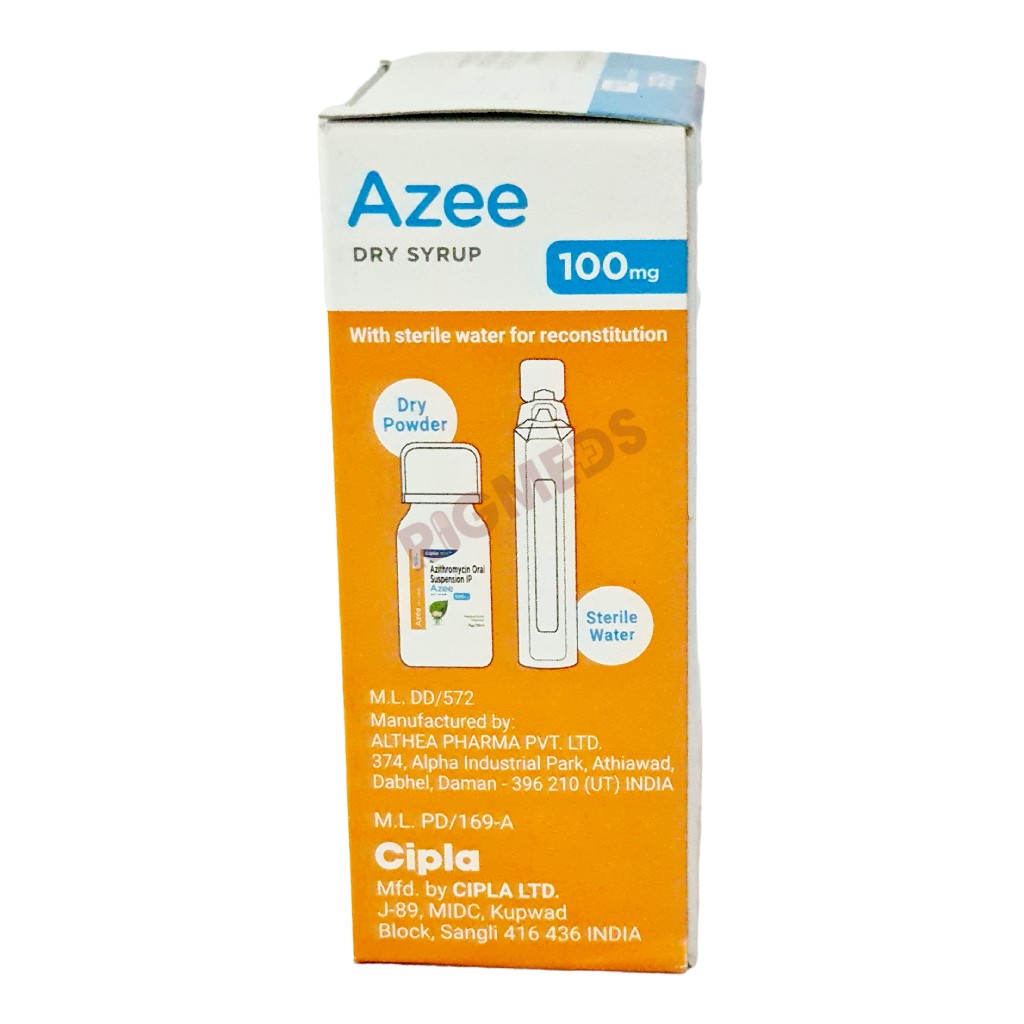 Azee 100mg Dry Syrup