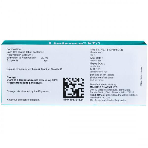 Lipirose 20 Tablet
