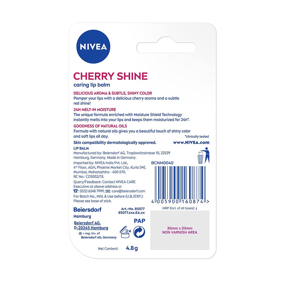Nivea Lip Balm Cherry Shine