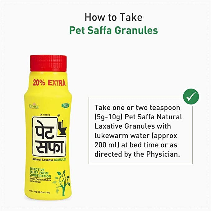 Pet Saffa Natural Laxative Granules (120 Gm)