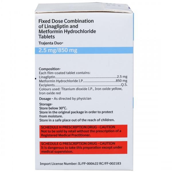 Trajenta Duo 2.5Mg/850Mg Tablet