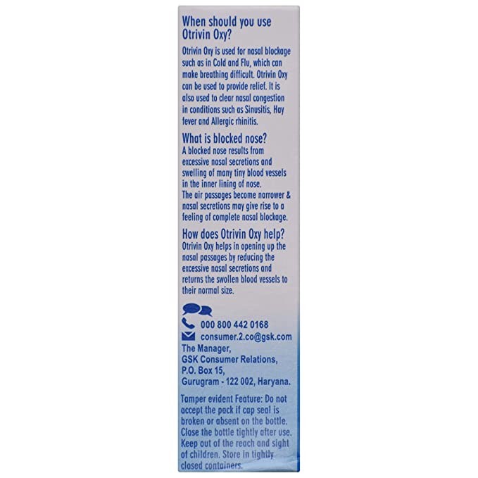 Otrivin Oxy Fast Relief Adult Nasal Spray