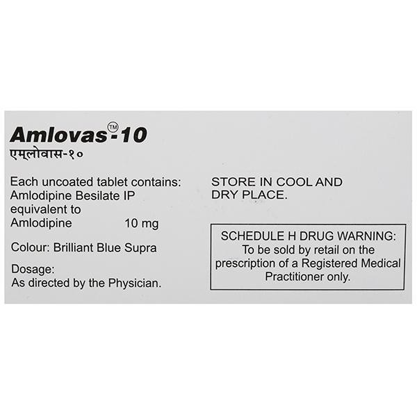 Amlovas 10 Tablet