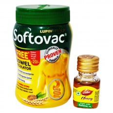 Softovac Bowel Regulator for Effective Relief from Constipation Powder with 20gm Dabur Honey Free (100 Gm)