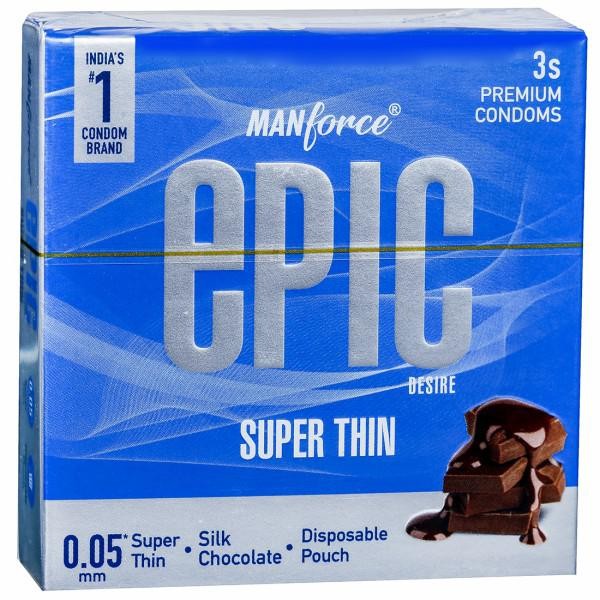 Manforce Epic Desire Super Thin Premium Condoms (3 Condoms)