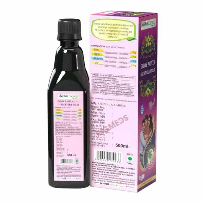 Giloy Papita Swaras with Aloevera-Tulsi Sugar Free
