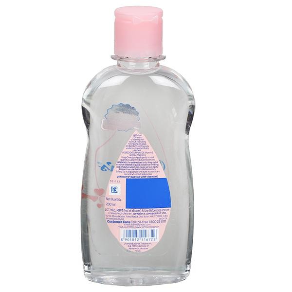Johnson's Baby Oil with Vitamin E (200ml)