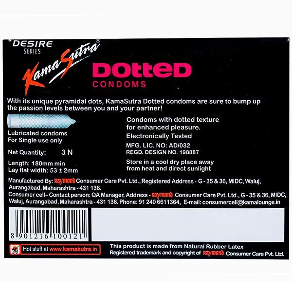 KamaSutra Dotted Condom (3 Condom)