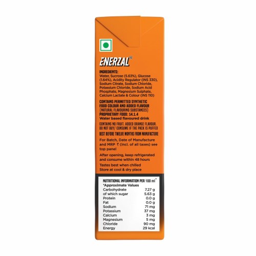Enerzal Energy Liquid Drink Orange