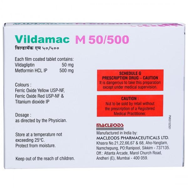 Vildamac M 50/500 Tablet