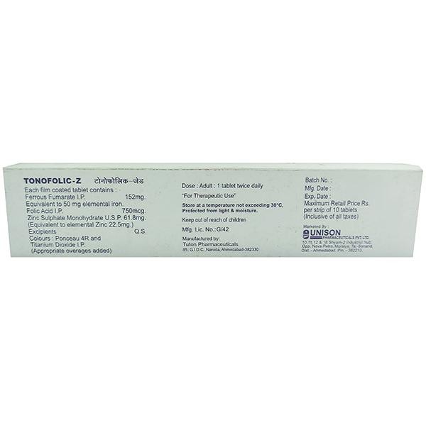 Tonofolic Z Tablet