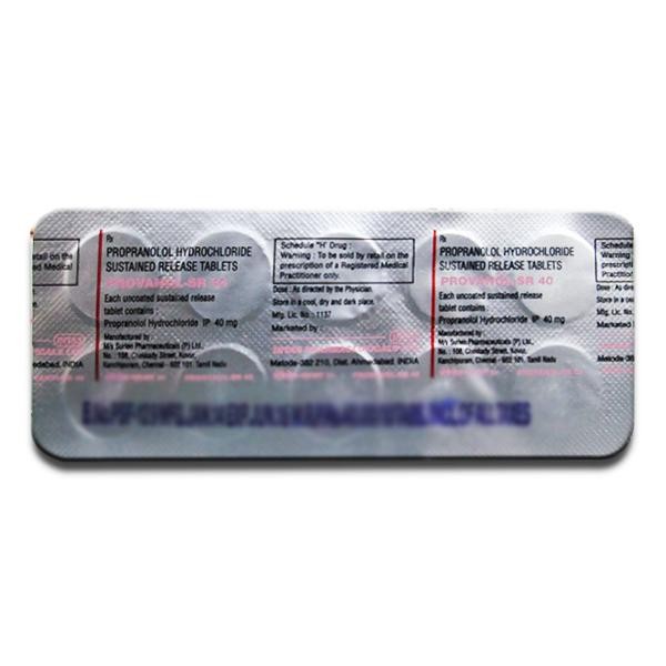 Provanol SR 40 Tablet