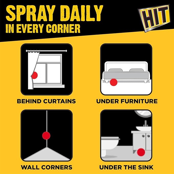 Hit Flies & Mosquitoes Black Insect Killer Spray