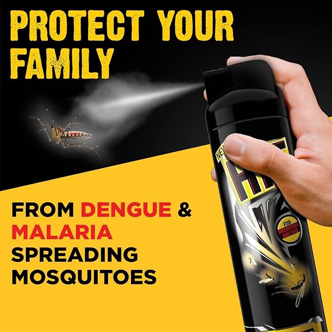 Hit Flies & Mosquitoes Black Insect Killer Spray