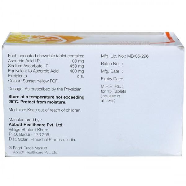 Limcee Chewable Tablet Orange (15 Tablet)