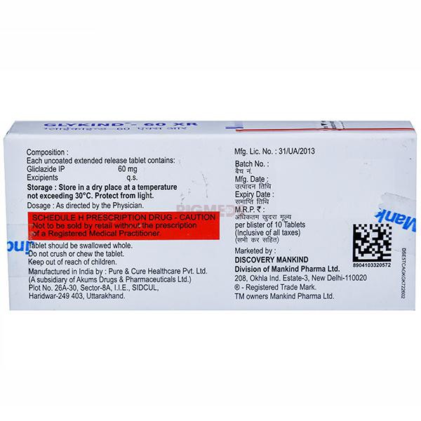 Glykind 60 XR Tablet