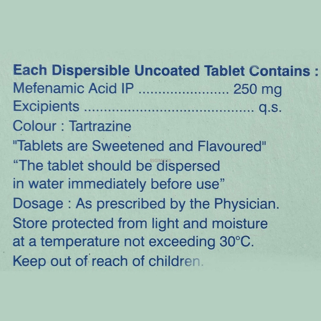 Meftal 250 Tablet DT