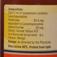 Alex L Cough Syrup Sugar Free