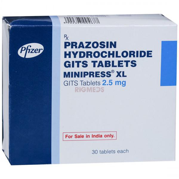 Minipress XL 2.5Mg Tablet