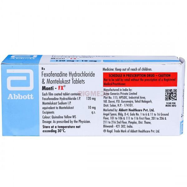 Monti-FX 10Mg/120Mg Tablet