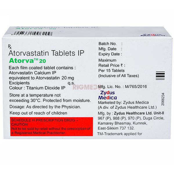 Atorva 20 Tablet