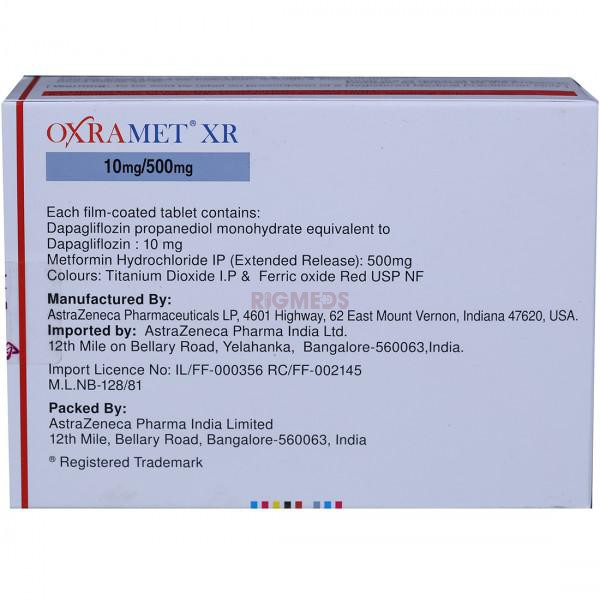 Oxramet XR 10Mg/500Mg Tablet