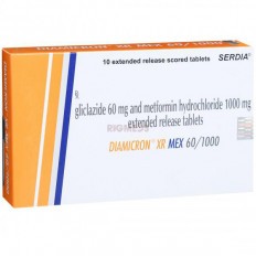 Diamicron XR Mex 60/1000 Tablet ER
