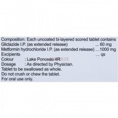 Diamicron XR Mex 60/1000 Tablet ER