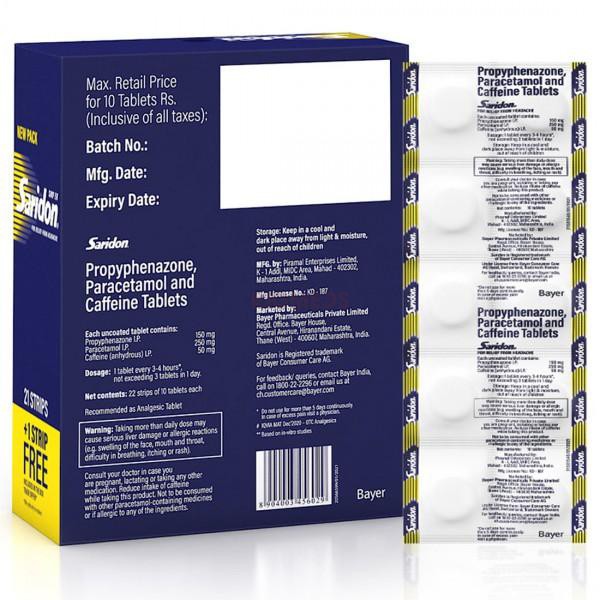 Saridon Headache Relief Tablet