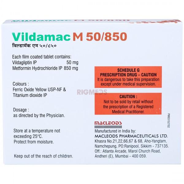 Vildamac M 50/850 Tablet (15Tablet)