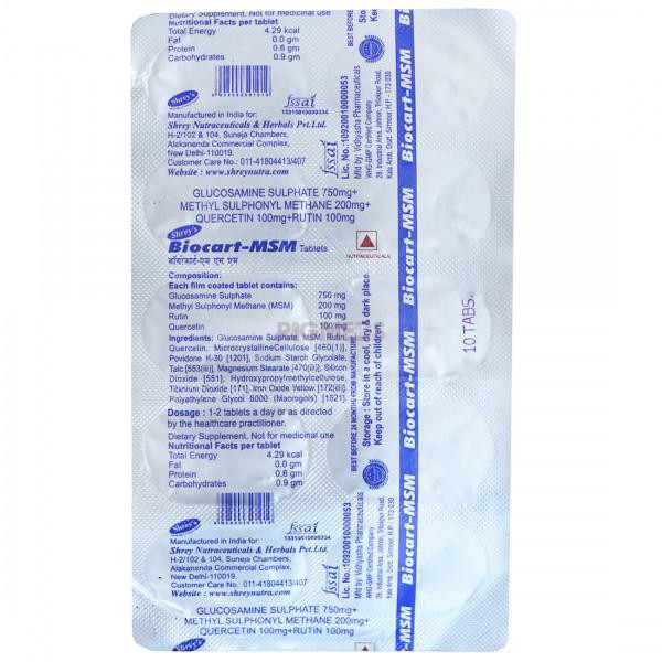 Biocart MSM Tablet (10 Tabet)