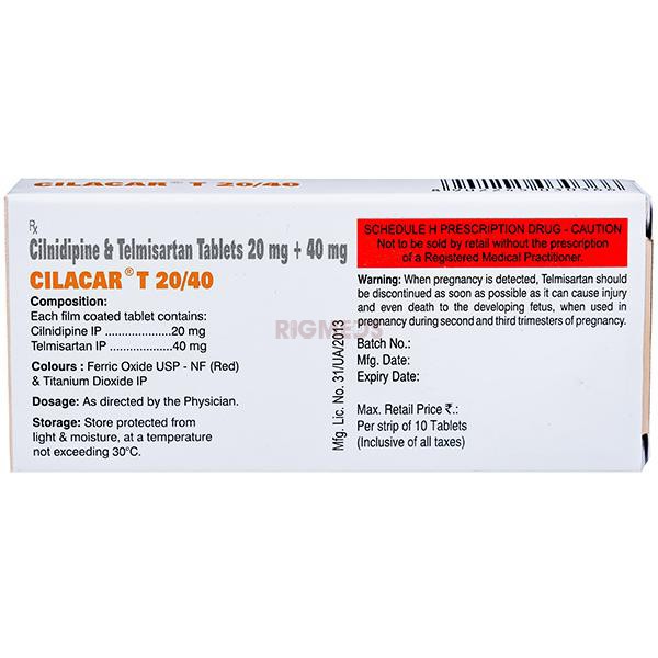 Cilacar T 20/40 Tablet
