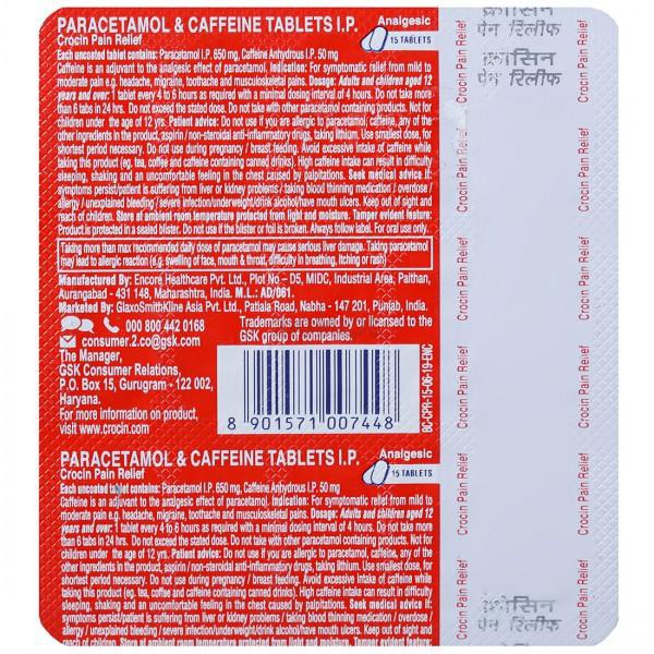 Crocin Pain Relief Tablet