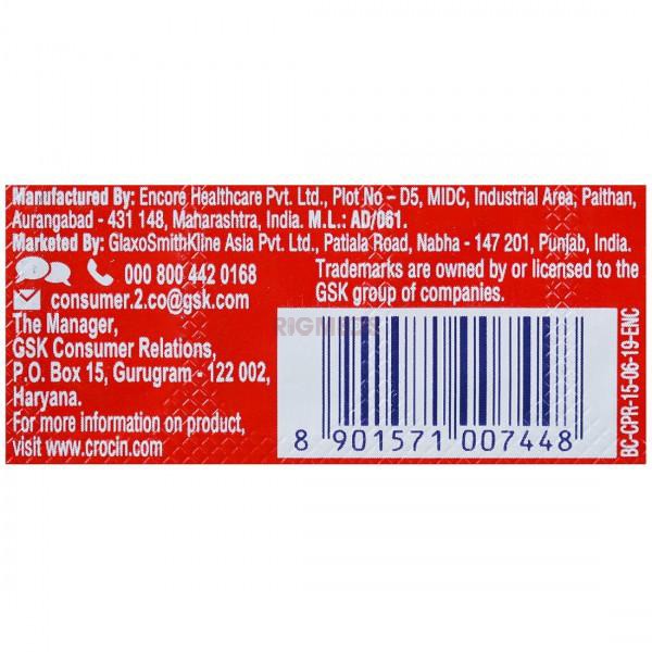 Crocin Pain Relief Tablet
