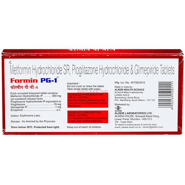 Formin PG 1 Tablet SR