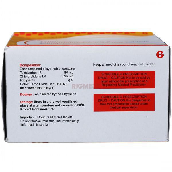 Telma CT 80/6.25 Tablet