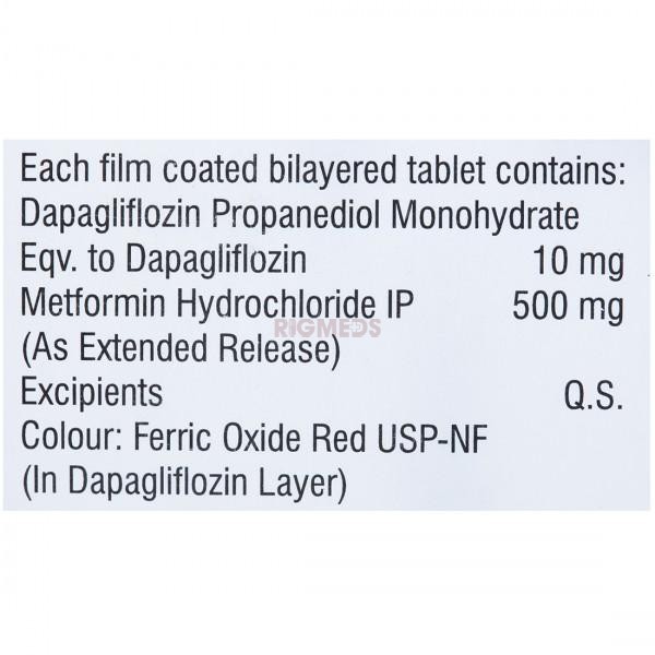 Dapabite M 10Mg/500Mg Tablet ER