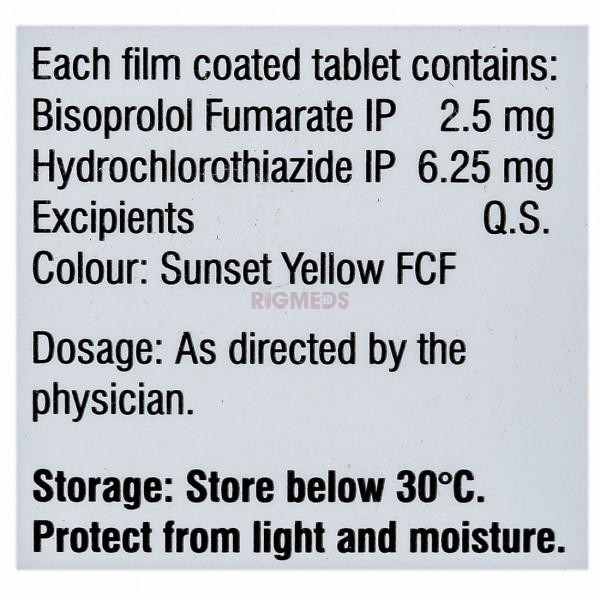 Bisobis H 2.5Mg/6.25Mg Tablet