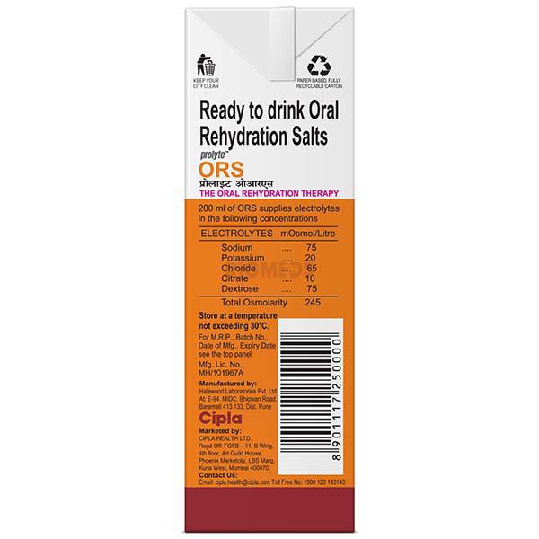 Prolyte ORS Ready To Drink Orange (200ml)