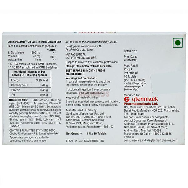 Xantox Glo Tablet
