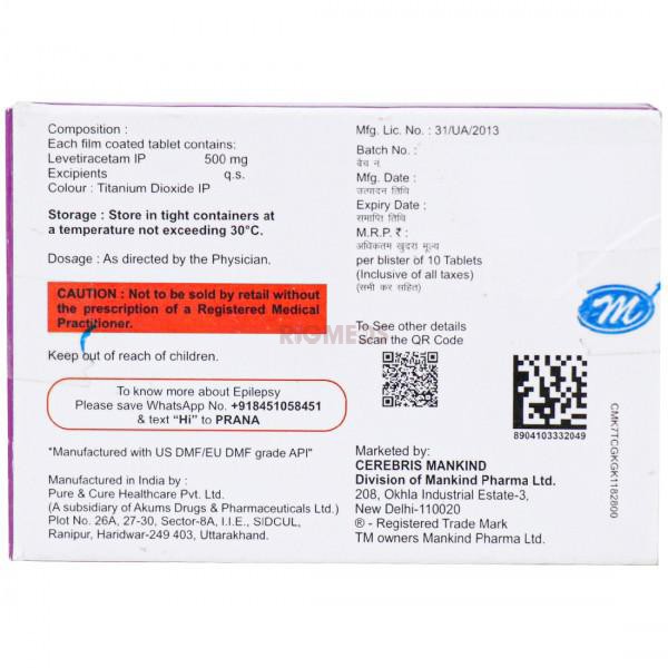 Epifast 500Mg Tablet