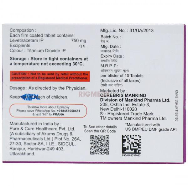 Epifast 750Mg Tablet
