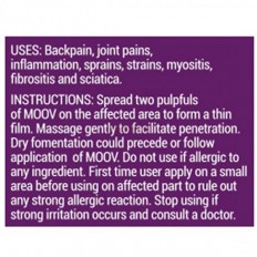 Moov Pain Relief Cream for Back Pain, Joint Pain, Knee Pain, Muscle Pain (15 Gm)