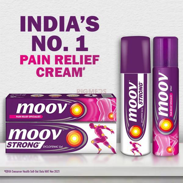 Moov Pain Relief Cream for Back Pain, Joint Pain, Knee Pain, Muscle Pain (15 Gm)