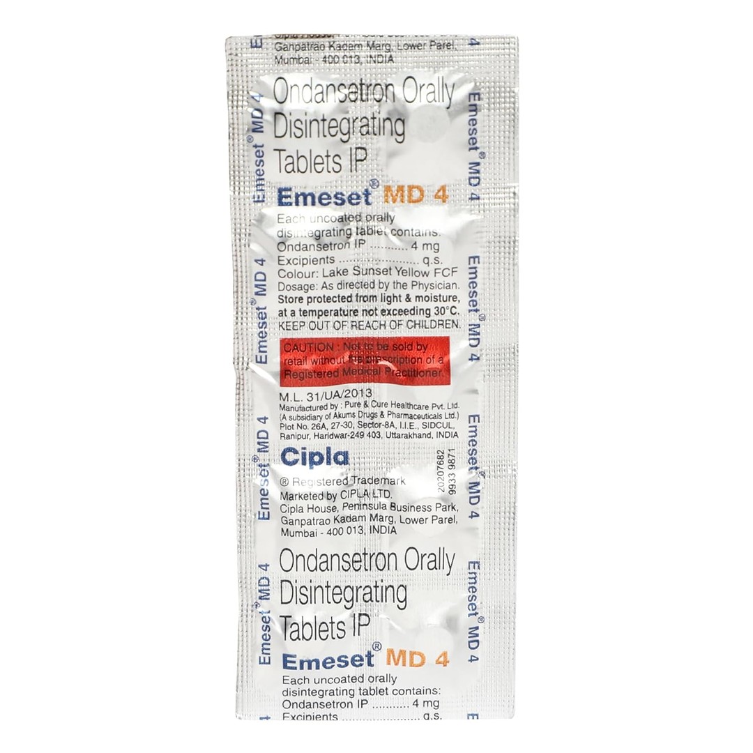 Emeset MD 4Mg Tablet
