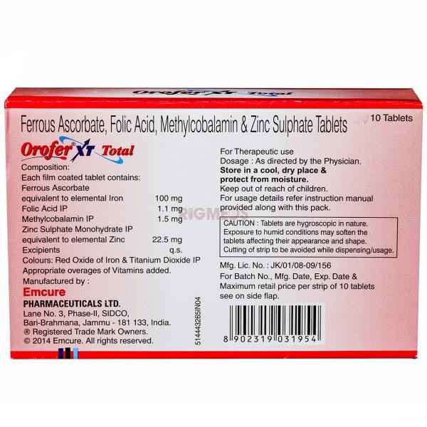 Orofer XT Total Tablet