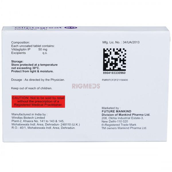 Gliptagreat 50 Tablet
