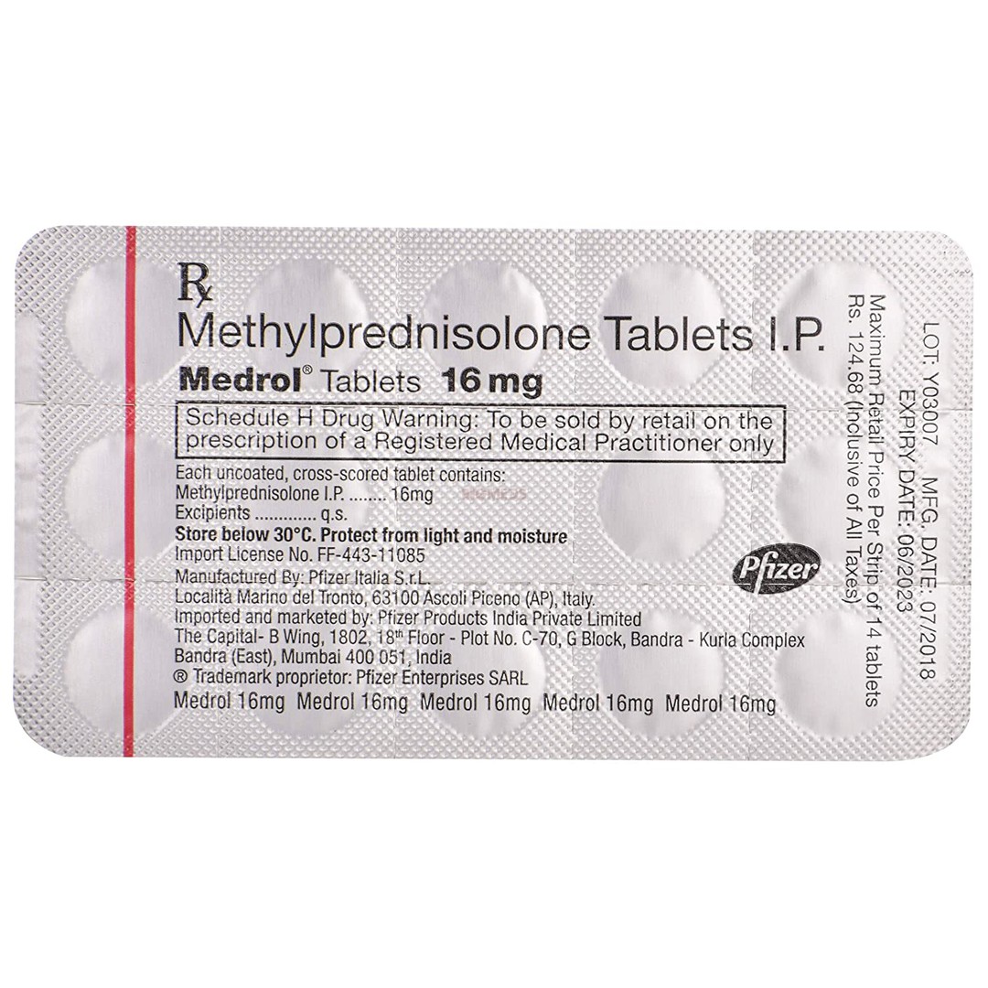 Medrol 16mg Tablet