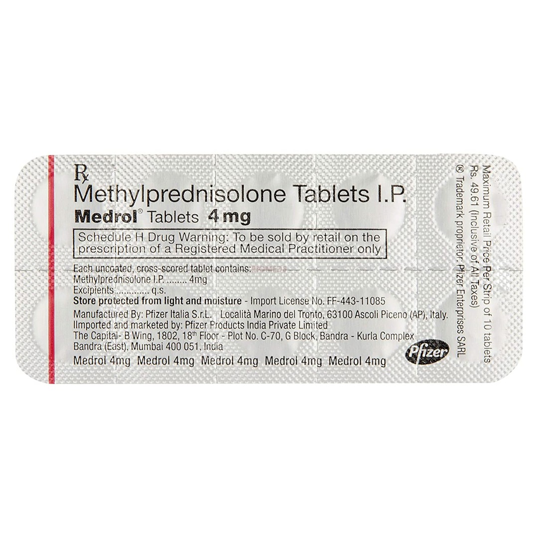 Medrol 4Mg Tablet