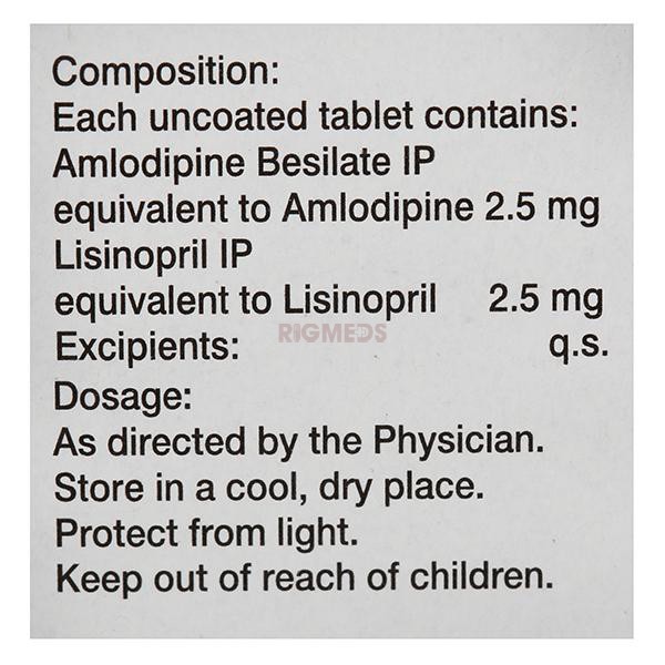 Amlosafe LS 2.5Mg/2.5Mg Tablet